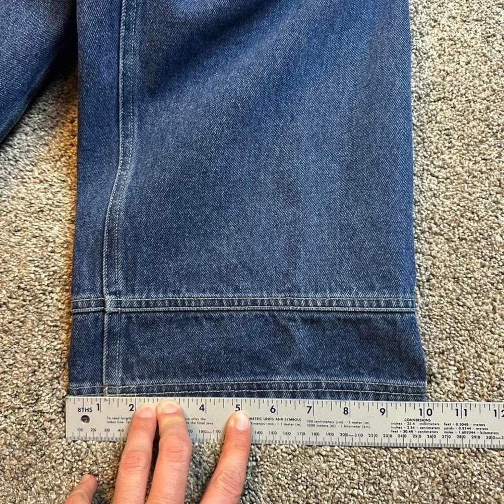 Vintage Y2K wide leg baggy punk‎ skater bugle boy convertible jeans fit 36x29